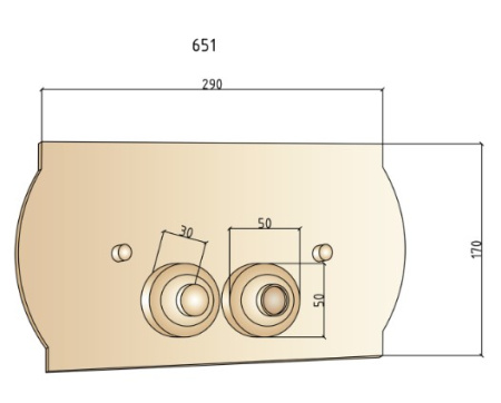 Фото клавиша смыва boheme латунь 653, хром