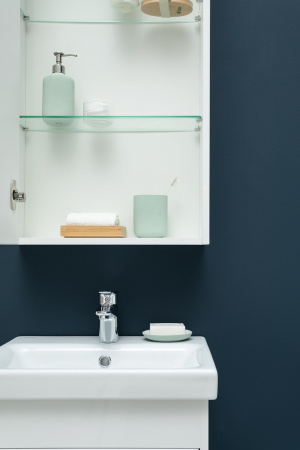 Фото комплект мебели aquanet августа 50 (moduo slim) белый