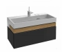 Фото тумба для раковины jacob delafon terrace eb1187-m61 100 см, черный матовый