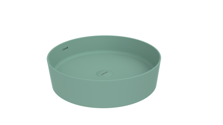 Фото раковина накладная creavit loop 45 см lp145-00ny00e-0000, зеленый нил