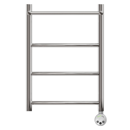 Фото полотенцесушитель электрический point афина pn04156pe п3 500x600 с полкой левый/правый, хром