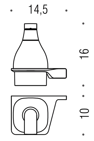 Фото дозатор настенный colombo alize b9330sx, хром