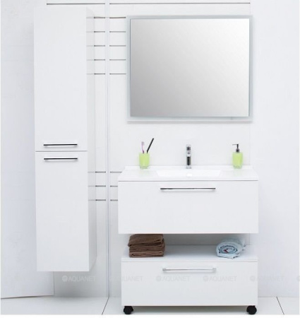 Фото пенал подвесной de aqua тока 1бк 35 l белый