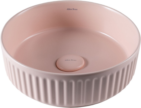 Фото раковина накладная allen brau fantasy line 36 4.11032.sm, розовая