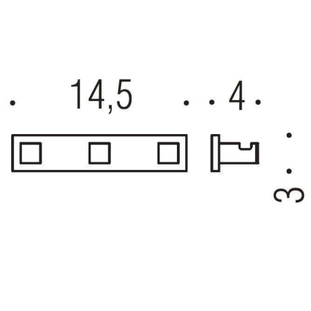 Фото крючок тройной colombo look lc37, хром