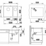 Фото мойка для кухни из искусственного камня blanco subline 340/160 u 523554 шампань l