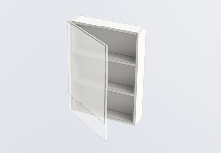 Фото зеркало-шкаф aquanet нота 58 белый