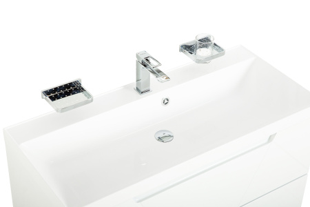 Фото тумба подвесная belbagno vittoria 80 bianco lucido-p 