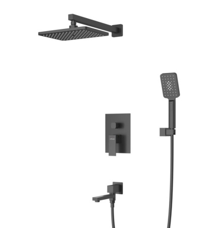 Фото душевая система cezares slider-vdset-nop, черный матовый