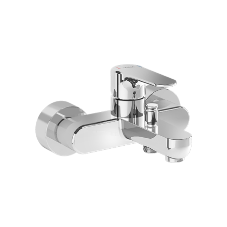 Фото смеситель для ванны vitra root round a42725exp, хром