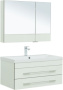 Фото комплект мебели aquanet верона 90 белый (подвесной 2 ящика)