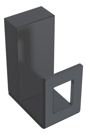 Фото крючок boheme q 10946-b, черный матовый