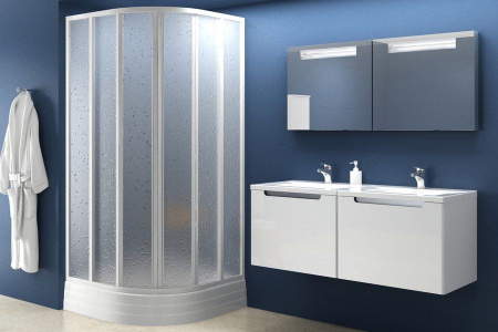 Фото душевой угол ravak supernova skkp6-80 32040100zg, профиль белый/стекло матовое