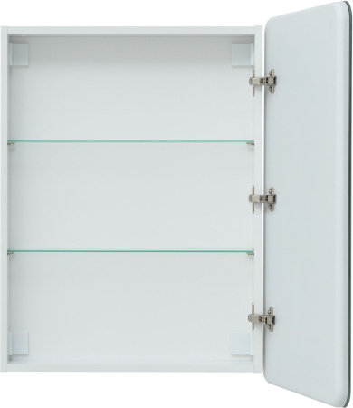 Фото зеркало-шкаф aquanet оптима 60 с led подсветкой