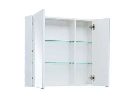 Фото зеркало-шкаф aquanet палермо 80 белый