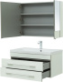 Фото комплект мебели aquanet верона 90 белый (подвесной 2 ящика)
