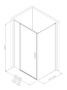 Фото душевой угол allen brau priority 3.31010.00 + 3.31016.00 140*90*200 см, профиль хром