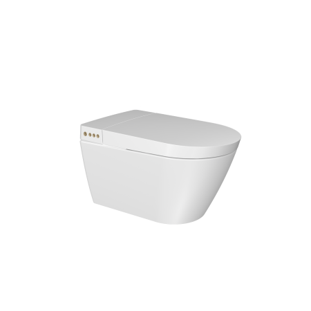 Фото унитаз подвесной безободковый creavit wq320-11cb00e-0000, белый