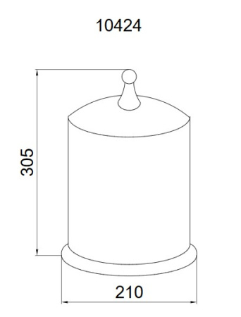 Фото ведро boheme imperiale 10424, золото/хрусталь