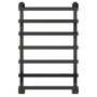 Фото полотенцесушитель водяной двин q plaza 4656759174262 черный матовый 80х50