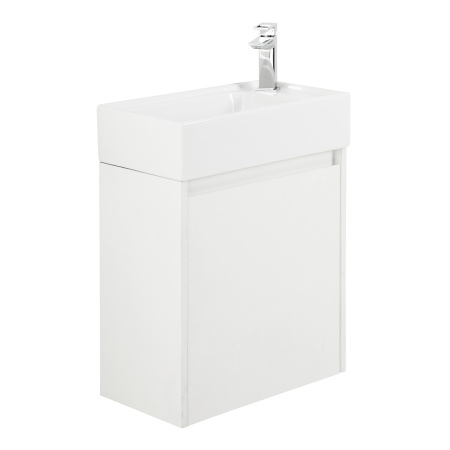 Фото тумба подвесная belbagno kraft mini 50 bianco opaco, левая