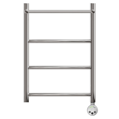 Фото полотенцесушитель электрический point афина pn04146pe п3 400x600 с полкой левый/правый, хром