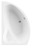 Фото акриловая ванна cezares tebe правая 150*100 см, белая