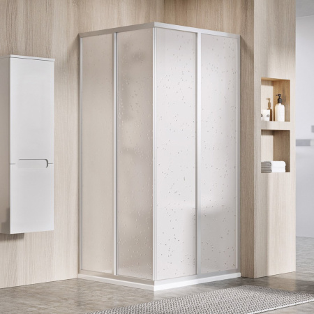 Фото душевой угол ravak supernova srv2-90 s 14v70u0211 90*90 см, профиль сатин/матовый полистирол