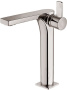 Фото смеситель для раковины paffoni rock ro081st высокий, сталь