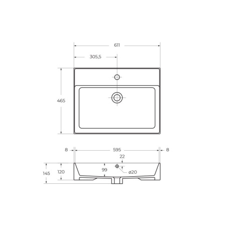 Фото керамическая раковина cezares czr-mil-60-lvb