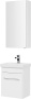 Фото комплект мебели aquanet августа 50 (moduo slim) белый