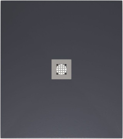 Фото поддон литьевой камень allen brau priority 8.31001-am 90*80 см, антрацит