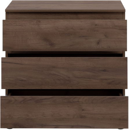 Фото комод aquanet сканди 80*48 см, дуб крафт (3 ящика)
