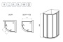 Фото душевой угол ravak supernova skcp4-90 3117o302z1 90*90*195 см, профиль черный/стекло прозрачное