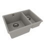 Фото мойка кухонная lemark sinara 550.2-u грей