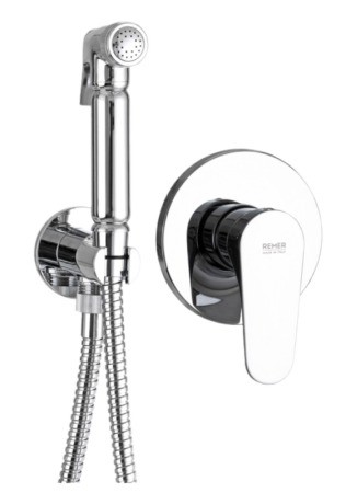 Фото гигиенический душ со смесителем remer class line l30es02332ol, хром