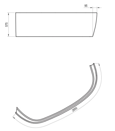 Фото фронтальная панель ravak lovestory ii p, cz76100a00