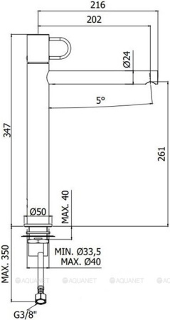 Фото смеситель для раковины paffoni joker jk081no высокий, черный матовый