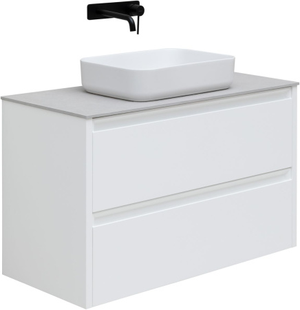 Фото тумба под раковину allen brau fantasy 100 1.11003.wm белый матовый