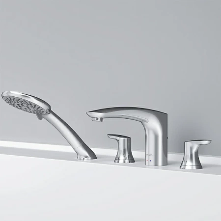 Фото смеситель на борт ванны am.pm like, хром