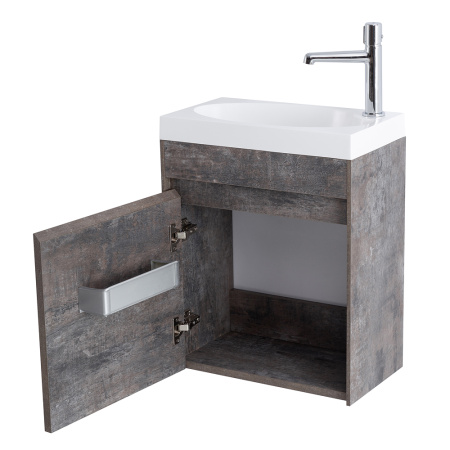 Фото тумба подвесная belbagno pietra mini 46-l stone, левая