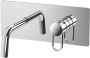 Фото смеситель для раковины paffoni joker jk105cr встраиваемый в стену, хром