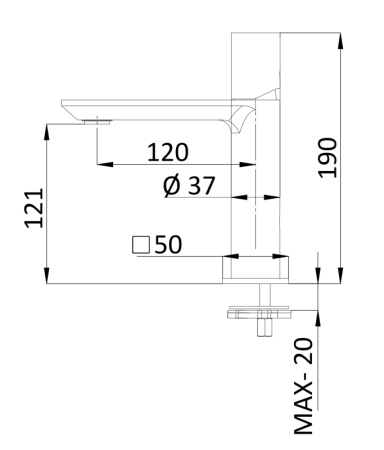 Фото смеситель для раковины remer edge eg512no, черный матовый