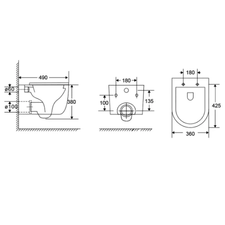 Фото унитаз подвесной безободковый aquame aqm2013pro, сиденье микролифт