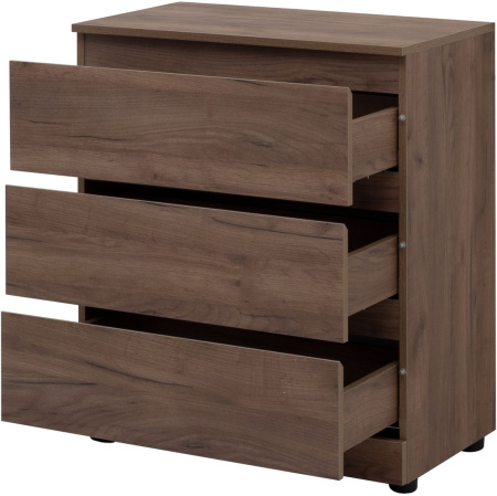 Фото комод aquanet сканди 70*40 см, дуб крафт (3 ящика)