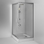 Фото душевой угол am.pm gem 120*80 см, профиль хром/стекло прозрачное
