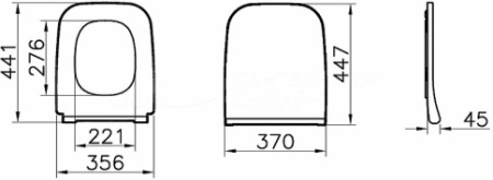 Фото сиденье для унитаза vitra integra square 191-003-009 микролифт, белое 