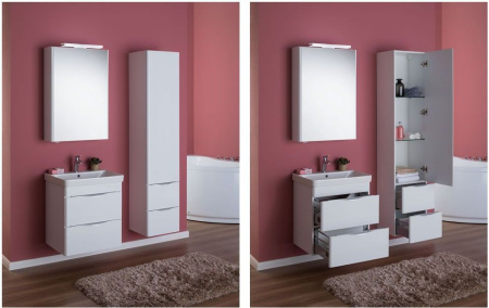 Фото зеркало-шкаф aquanet орлеан 60 белый