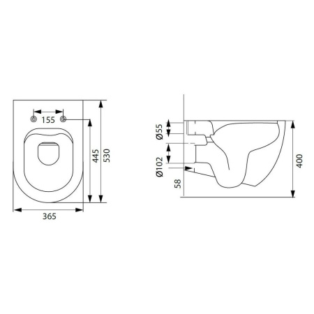 Фото унитаз подвесной безободковый allen brau reality 4.32006.31, черный матовый