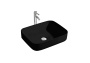 Фото раковина накладная для установки на столешницу aquatek вега aq5515-mb 500*390*130, матовый черный